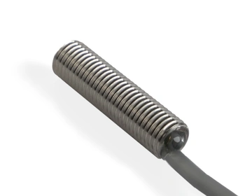 Indukčný snímač M8 celokovový 30 mm kábel 2m NPN NC Sn = 2 mm
