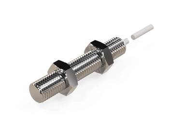 Indukčný snímač M8 celokovový 45 mm kábel 2m NPN NO Sn = 1 mm